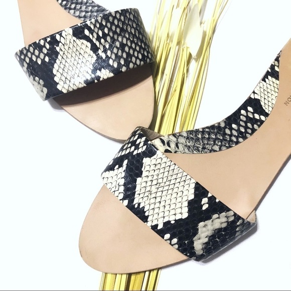 ZARA Snakeskin Print Slides - Picture 2 of 6